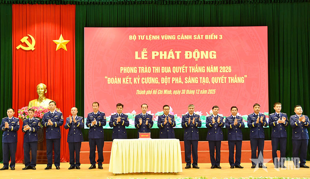 Vùng Cảnh sát biển 3 phát động thi đua năm 2026